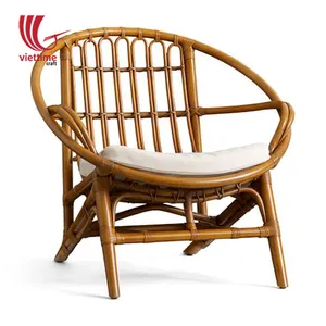 Cheap wicker rattan swivel chair indoor furniture made in Vietnam