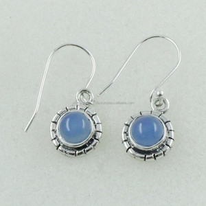 Pendientes colgantes de gota de plata 925 DISEÑO DE chalce fino para mujer para fiesta de boda o regalo - Product Image 3