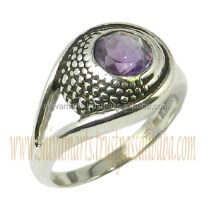 Nueva llegada Anillo de piedras preciosas de amatista Hermosa joyería de plata de moda Eternity Vermeil Anillos Proveedor y exportador - Product Image 2