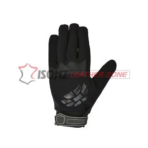 Gants de travail en cuir synthétique noir de qualité supérieure, antidérapants, 10 pouces, sans latex - Product Image 3