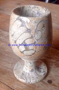 Copas de Vino Redondas de Mármol de Diseño Personalizado, Juego de Copas de Corea Fósil Hechas a Mano, Decoración Única para Cocina, Bar y Hogar - Product Image 5