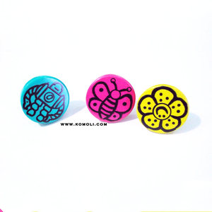 ขายส่งที่กำหนดเองการออกแบบสีฟ้านามธรรมอะคริลิเรซิ่นพลาสติกลิ้นชักเฟอร์นิเจอร์ประตูจับลูกบิด - Product Image 6