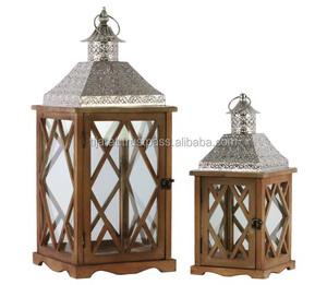 NUEVA LLEGADA VELA LINTERNA CASA DECORATIVA JARDÍN LINTERNA DE MADERA PARA DECORACIÓN DE JARDÍN LOGOTIPO PERSONALIZADO AL POR MAYOR - Product Image 4