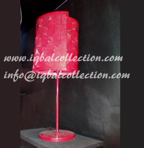IQBAL COLLECTION Modern Asian Red Table <b>Lamp</b> with Paper <b>Shade</b> E26 LED Light Source 3500K Warm White <b>Small</b> for Bedroom Decor - Product Image 4