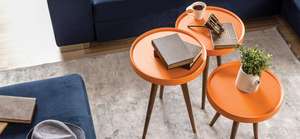 โต๊ะกาแฟหินอ่อนไม้เนื้อแข็งเฟอร์นิเจอร์ห้องนั่งเล่นที่ทันสมัยจาก mersin ตุรกี - Product Image 2