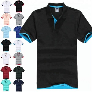 Customized Men's Polo Shirts High Quality 100% Cotton Pique O-Neck 220gsm Knitted Fabric Solid Print Pattern <b>Screen</b> Customizable - Product Image 2