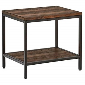 Mesa de estudio de madera y metal de diseño clásico de estilo industrial, muebles decorativos para sala de estar - Product Image 6