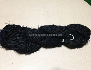 <span class=keywords><strong>Handmade</strong></span> 100% Lụa Sari Sợi Nhuộm Mô Hình Cho Thêu Dệt Đan Crochet-Chất Thải Nhà Máy Tái Chế Nguyên Liệu Thủ Công Nghệ Thuật - Product Image 4