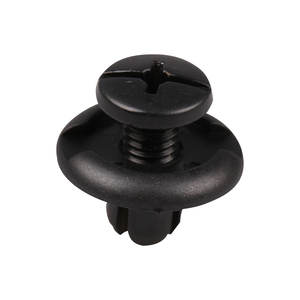 Fixation de garde-boue avant à poussoir, noire pour H.o.n.d.a & Acura : 91512-SM4-003 - Product Image 1