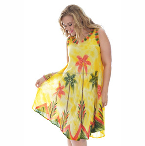 One Piece Beach Wear Umbrella Dress for Girl's/Ladies Wear Rayon <b>Tie</b> Dye Beach Umbrella Dress - Product Image 1