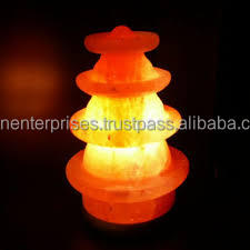 Portavelas de cristal de sal del Himalaya hecho a mano por Sian Enterprises piedra maciza Metal decoración del hogar para bodas - Product Image 6