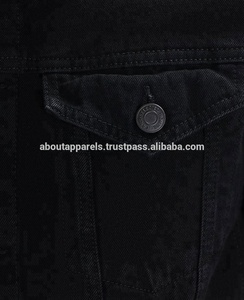 Chaquetas vaqueras de diseñador personalizadas OEM al por mayor para otoño transpirables de talla grande con decoración de botones esenciales de invierno - Product Image 5