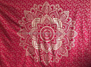 Tapiz Mandala Algodón con Patrón Impreso - Product Image 5