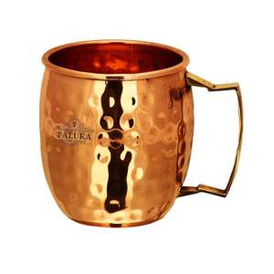 Hot Selling Hammered Copper Moscow Mule <b>Mug</b> Nickel Plated With Brass Handle Moscow Mule Copper <b>Mugs</b> - Product Image 2