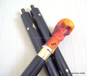 Hermoso bastón de diseñador de Calvin Handicraft hecho a mano cabeza de madera bastón - Product Image 1