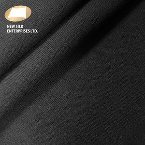 Tela negra de algodón y spandex de alta elasticidad, resistente y de gran gramaje para prendas de vestir - Product Image 6