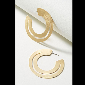 De moda chapado en oro, pendientes boho, pendientes de diseño - Product Image 2