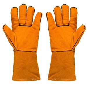 Gants de soudage en cuir PU véritable confortables sur mesure pour adultes Gants de travail extensibles - Product Image 6