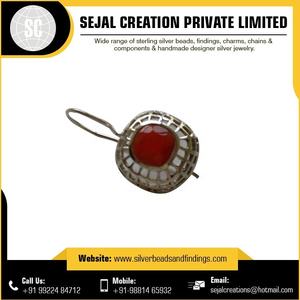 Boucle d'oreille en pierres précieuses de vente chaude | Boucle d'oreille en argent sterling léger en gros - Product Image 3