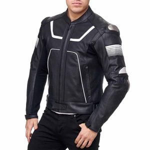 Veste en cuir grande taille pour hommes sur mesure Veste en jean pour femmes pour moto Motocross-Équipement de protection - Product Image 2