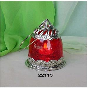 โคมไฟทีไลท์แขวนทำจากแก้วสีแดงสำหรับงานแต่งงานและงานเลี้ยงที่บ้าน - Product Image 2