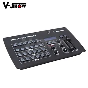 High Quality DMX Controller 432 channels control up to 12 individual fixtures including USB disk for stage lighting console