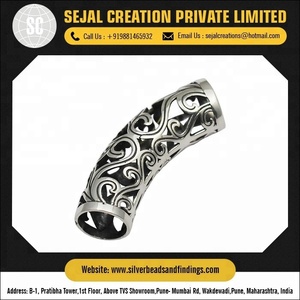 Perles en argent tibétain/perles en argent sterling en gros - Product Image 5