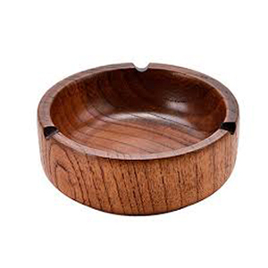 Round Wooden <b>Ashtray</b> - Product Image 1
