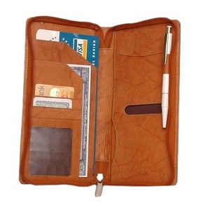 Etui de marque en cuir pour hommes, couverture à la mode avec fermeture éclair - Product Image 1