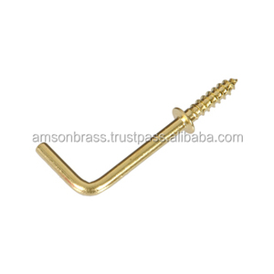 Crochets à vis en laiton pour hôtel salle de bain support mural décoratif métal aluminium salon vêtements crochets muraux - Product Image 1