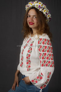 Colección de verano Tops de diseñador Blusa rumana hecha a mano Traje popular Estilo bohemio Top bohemio Blusa de primavera bordada - Product Image 3