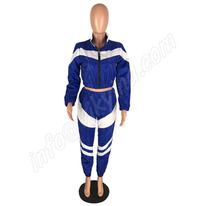 2019 las mujeres de dos piezas conjuntos Pacto trabajo de talle alto cintura alta pantalones chándales Casual mujer conjunto de 2 piezas de pantalones - Product Image 4