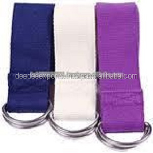 Correas de Yoga de algodón 100% de grado profesional de alta calidad tela personalizada disponible OEM Etiqueta Privada India tarifa mínima - Product Image 5