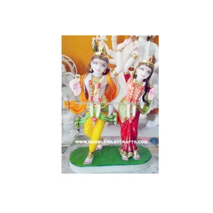 Marbre de Makrana, déesse Radha, dieu Krishna, Murti - Product Image 1