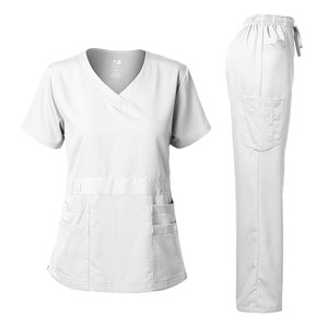 Tenues médicales unisexes, hauts de travail, dernières tendances, broderie, style personnalisé OEM, fournisseurs pakistanais, ensembles de blouses d'hôpital - Product Image 2