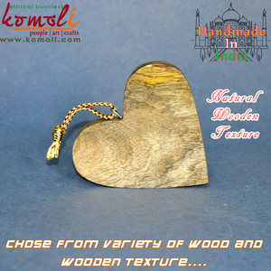 Adornos de árbol de Navidad de madera de color personalizados, formas artesanales para pintar - Product Image 4