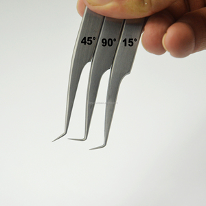 Tùy chỉnh thực hiện cổ điển nhận và cách ly nhíp mở rộng lông mi 45 độ và 90 độ nhíp góc cạnh - Product Image 1