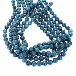 Mayorista de piedras preciosas, cuentas de apatita azul natural - Product Image 1
