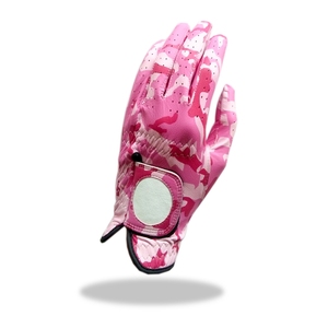 <b>Top</b> Indonesia Quality Custom Camouflage Sheep Cabretta Leather Golf Gloves <b>Women</b> <b>Pink</b> Colored BR Corporation - Product Image 1