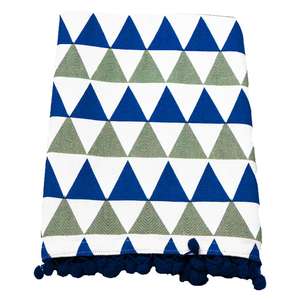 Hermosas toallas de cocina de golf de algodón 100% de la India para exportar toalla de cocina de algodón con diseño triangular - Product Image 1