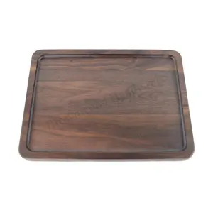 Wooden Handmade Tea Serving Rolling Tray Latest Wooden Tray
