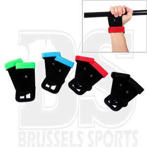 Empuñadura de cuero gimnástico para fisicoculturismo, Asa de mano deportiva con logotipo personalizado, 2 unidades - Product Image 5