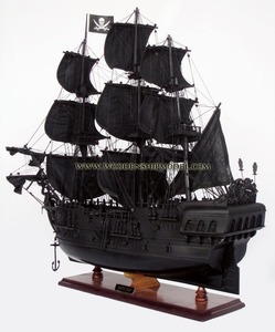 Barco de Madera Pirata del Caribe, Modelo Artesanal, Regalo Novedoso, Estilo Náutico, Característica Regional Europea, Decoración del Hogar - Product Image 3