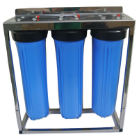 Purificateur d'eau domestique auto-nettoyant en plastique, 7 étapes, type colonne, avec filtre RO Big Blue 20 pouces, 150 GPD, pour toute la maison, fabriqué à Taïwan