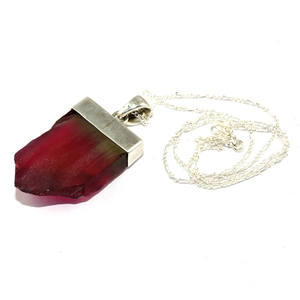 Délicat Fantaisie Forme Rouge Onyx 925 Collier En Argent Sterling Pierre Bijoux En Argent De Mode Bijoux En Argent - Product Image 3