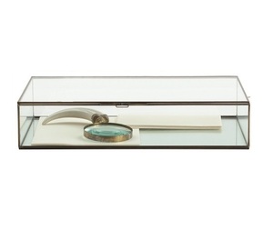 Forma hexagonal latón caja de vidrio - Product Image 5