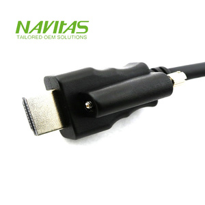 Cable de Señal de Video DVI Personalizado de 24 Conductores, Compatible con RoHS, con Conector de Tornillo de Bloqueo Negro - Product Image 2