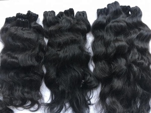 Extensiones de cabello humano Remy virgen de Vietnam crudo máquina de trama de piel de estilo ondulado dibujado sin enredos trama doble sin productos químicos - Product Image 3