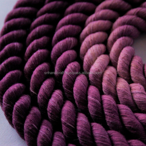 ElegantPlum | |   Correa para Perro Hecha a Mano con Cuerda Teñida en Degradado, 100% Algodón Personalizada - Product Image 1