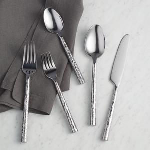 Colección de Cubiertos de Acero Inoxidable Martillado - Product Image 1